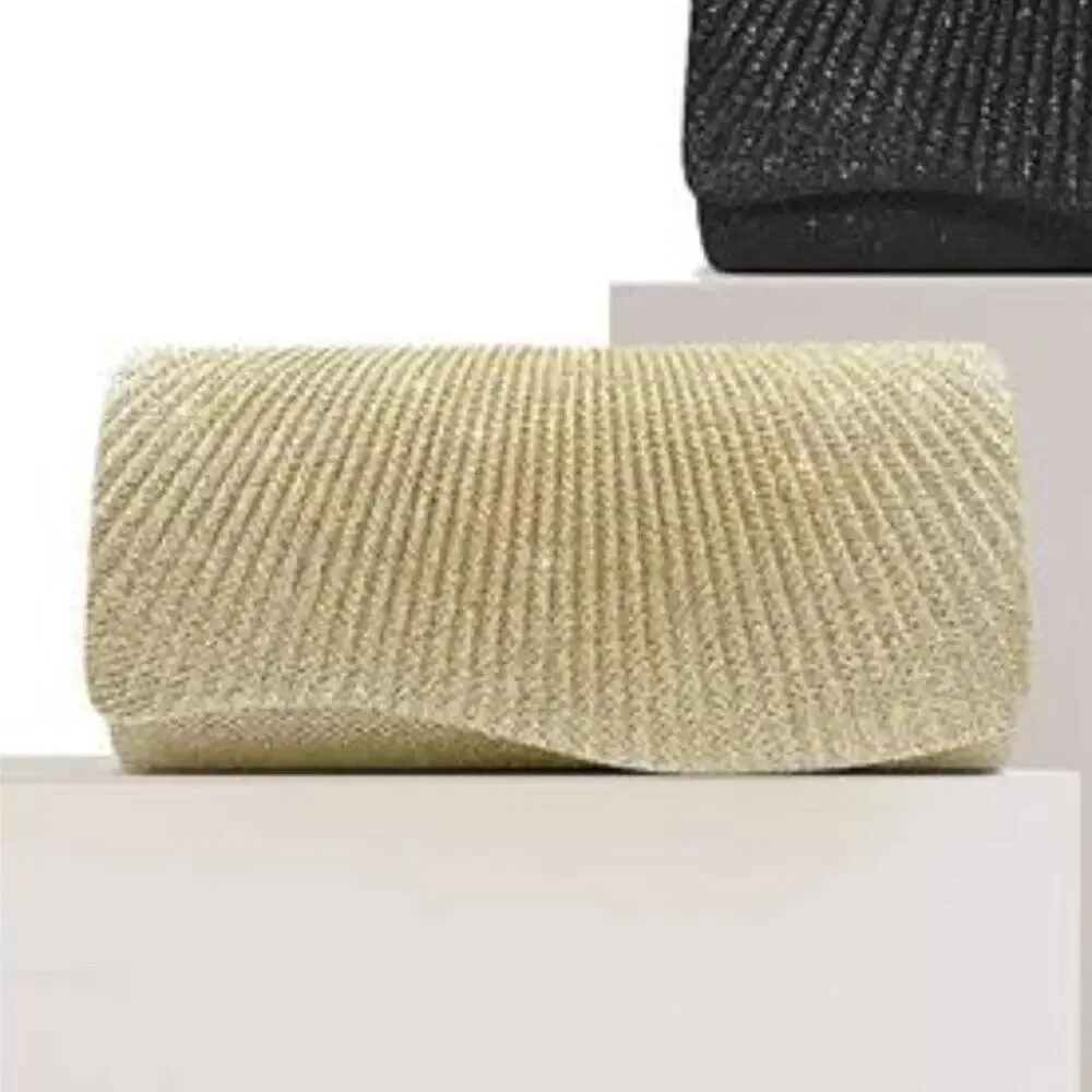 Sequin Clutch Purse Sparkly Envelope Evening Bag for Wedding, Parties, Brides